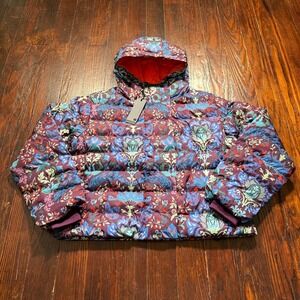 Greyson Jacket Womens M Floral La Vie En Rose Eos X Puffer Hooded Insulated NWT